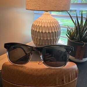 Ray-Ban Men’s Black Clear Gradient Square Sunglasses